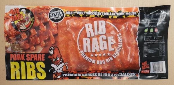 BBQ Pork Spare Rib Retail Pack 1.2kg - Image 2
